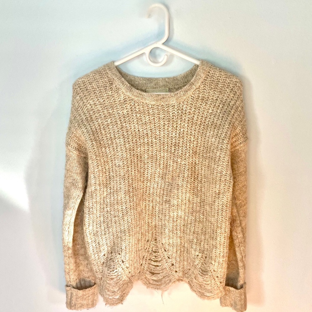 Ruby Moon Frayed Sweater